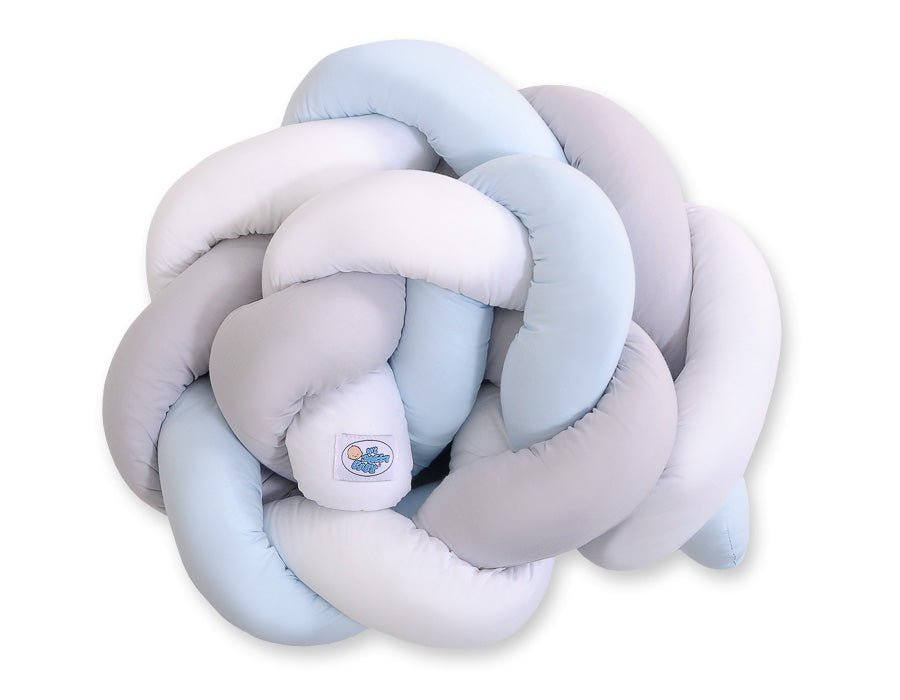 Knot Bumper - White - Gray - Blue - Kindeco