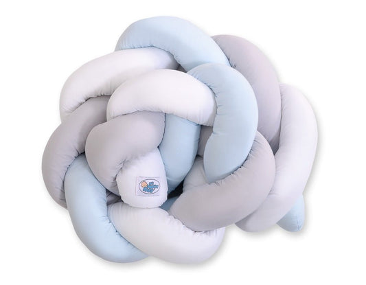 Knot Bumper - White - Gray - Blue - Kindeco
