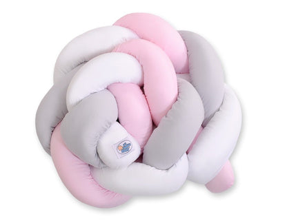 Knot Bumper - White - Gray - Pink - Kindeco