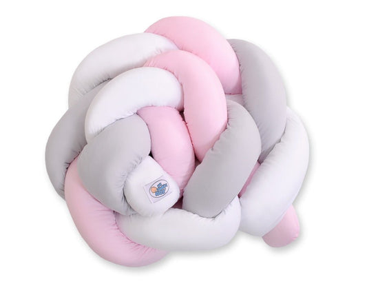 Knot Bumper - White - Gray - Pink - Kindeco