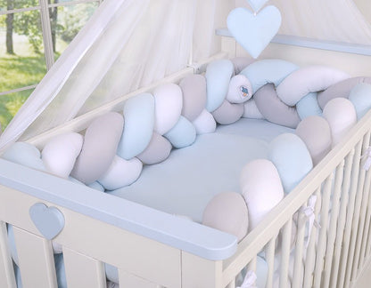 Knot Bumper XXL - White - Gray - Blue - Kindeco