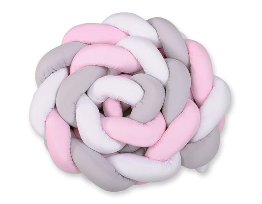 Knot Bumper XXL - White - Gray - Pink - Kindeco