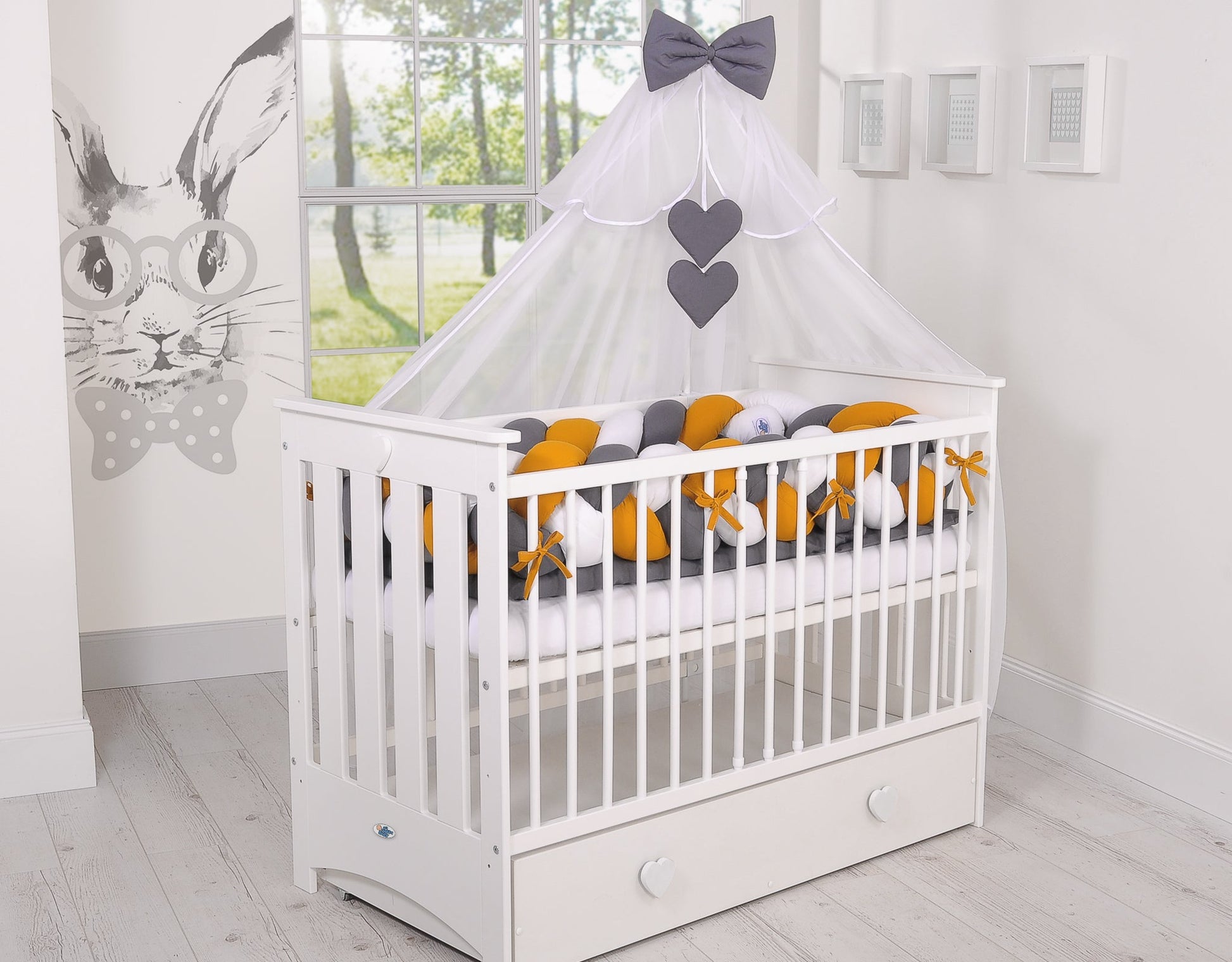 Knot Bumper XXL - White - Honey Yellow - Anthracite - Kindeco