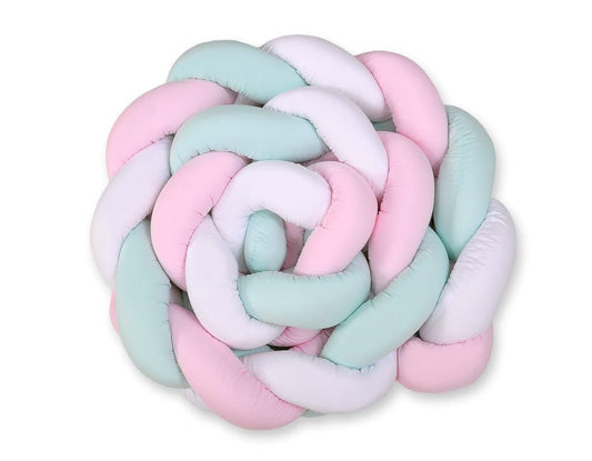 Knot Bumper XXL - White - Pink - Mint - Kindeco