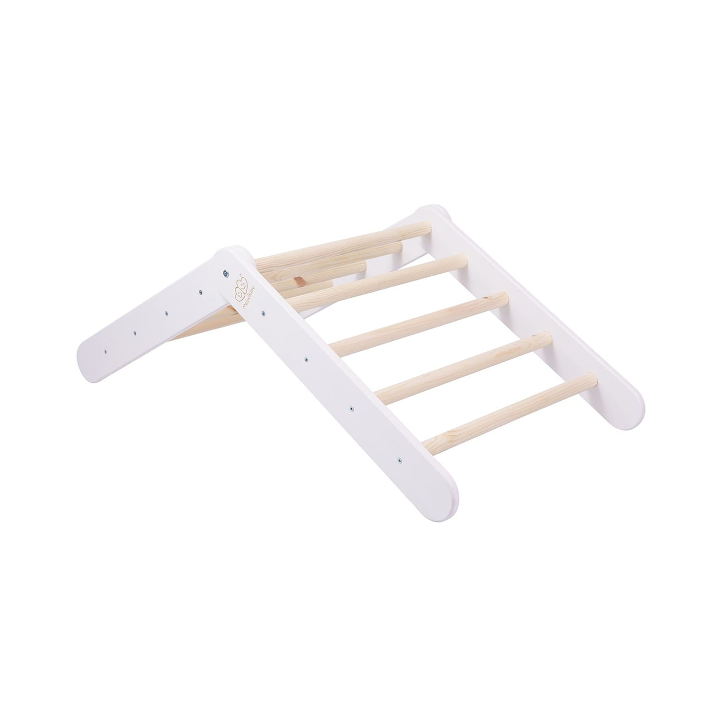 Ladder With a Slide - Climbing Wall - White - Kindeco