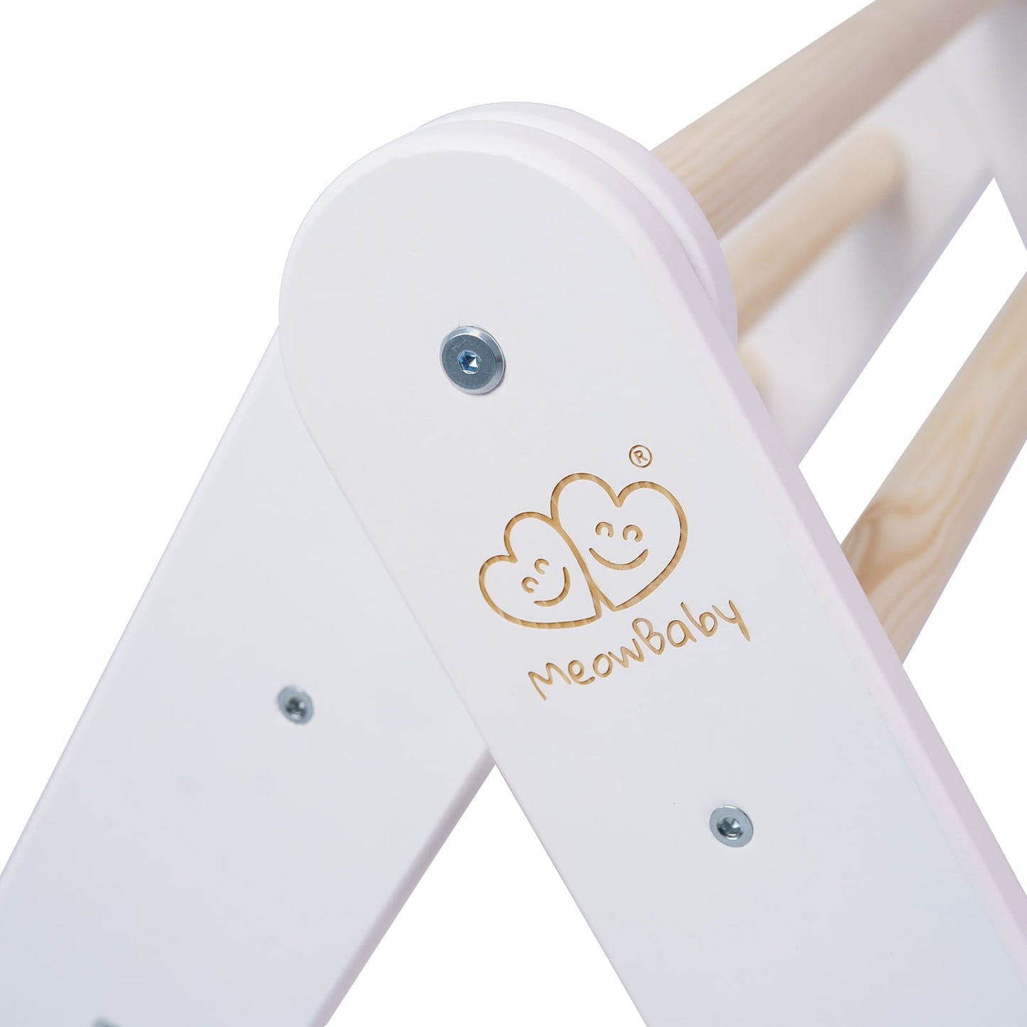 Ladder With a Slide - Climbing Wall - White - Kindeco