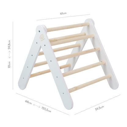 Ladder With a Slide - Climbing Wall - White - Kindeco
