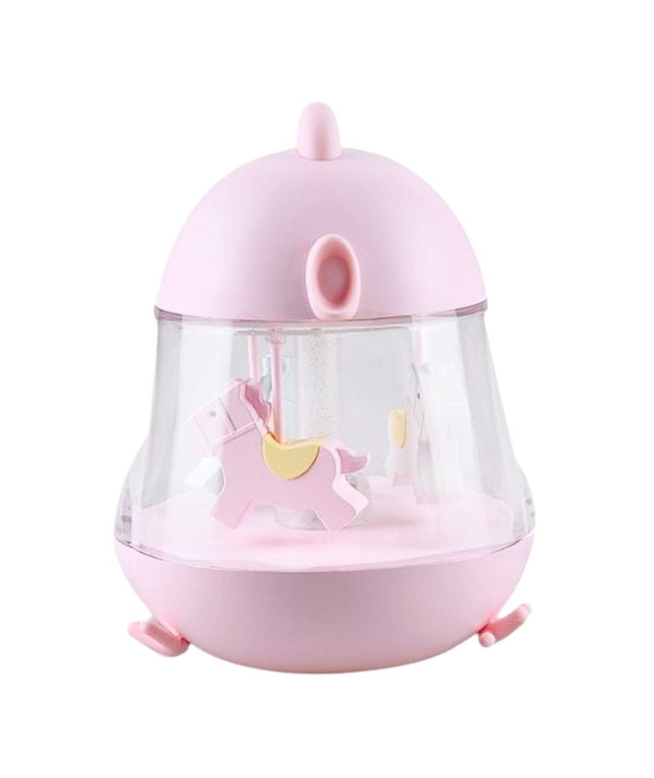 Lamp with Carousel and Music - Pink - Kindeco