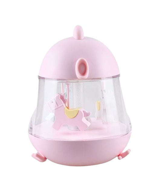 Lamp with Carousel and Music - Pink - Kindeco