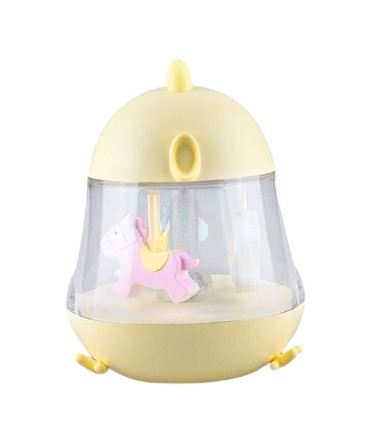 Lamp with Carousel and Music - Yellow - Kindeco