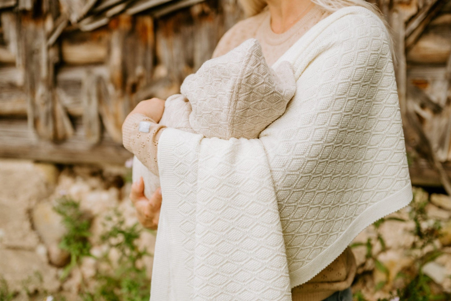 Merino Wool Baby Blanket - HAPPINESS Collection - Kindeco