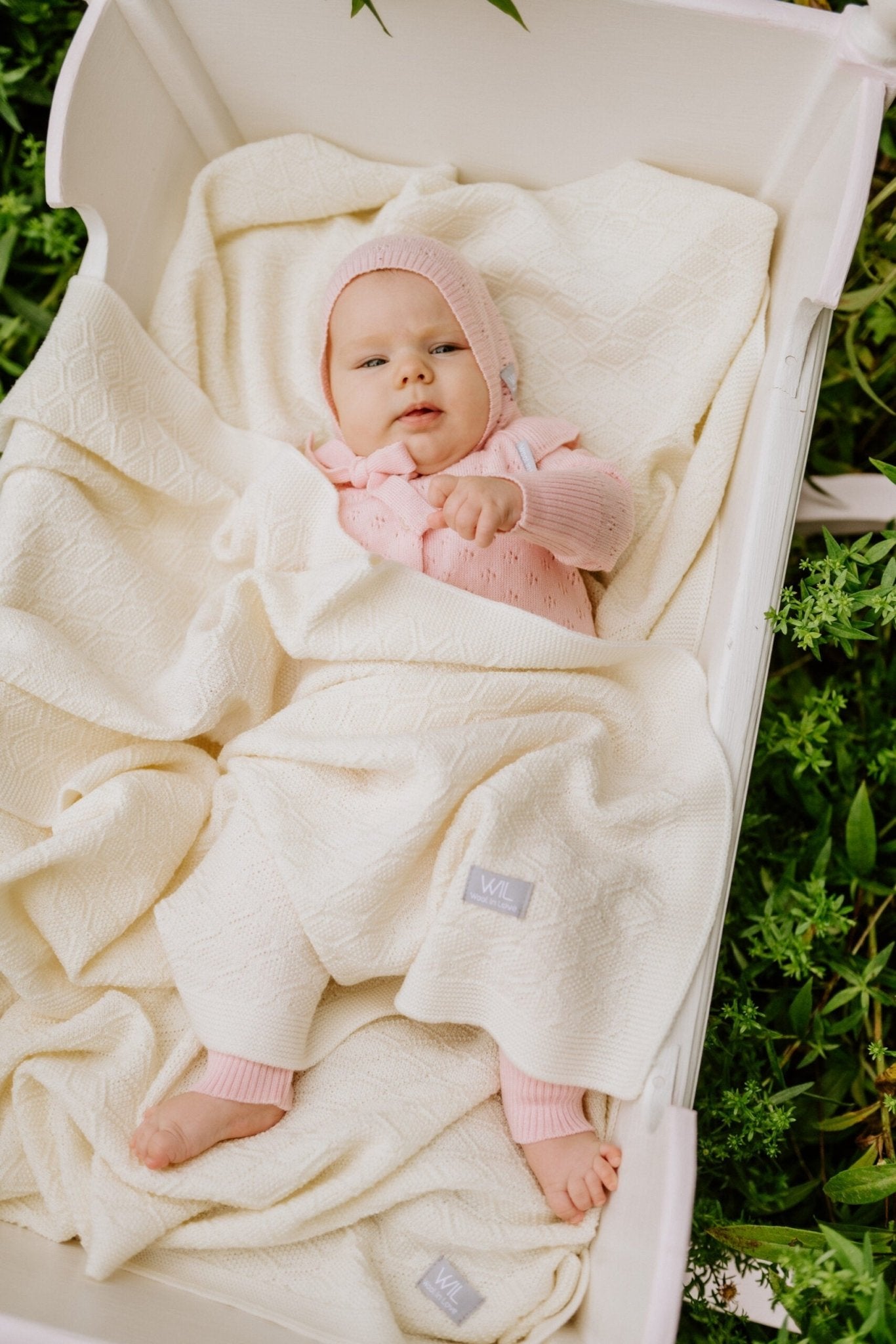 Merino Wool Baby Blanket - HAPPINESS Collection - Kindeco