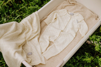 Merino Wool Baby Blanket - LOVE Collection - Kindeco