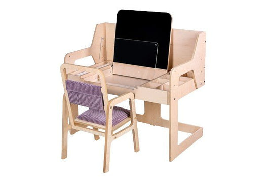 Montessori Table and Chair Set - Cannon Pink - Kindeco