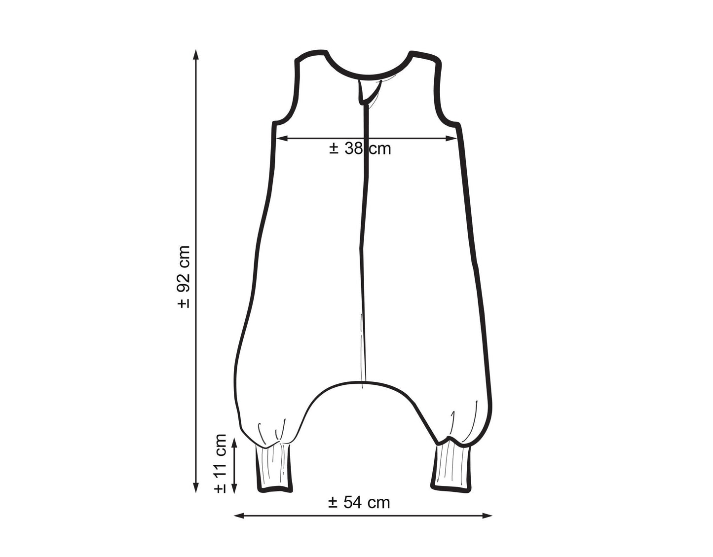 Muslin Baby Sleeping Bag with Legs – Anthracite - Kindeco