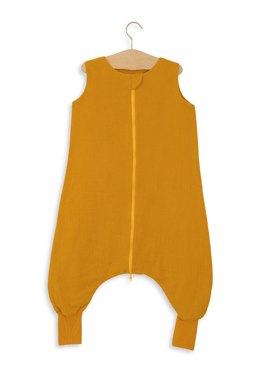 Muslin Baby Sleeping Bag with Legs – Honey Yellow - Kindeco