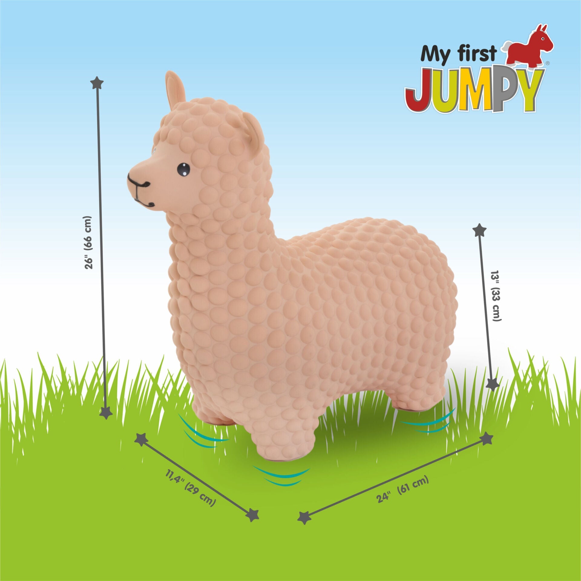 My First JUMPY – Beige Alpaca Hopper - Kindeco