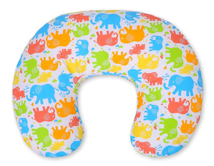Nursing Croissant Pillow - Elephants - Kindeco