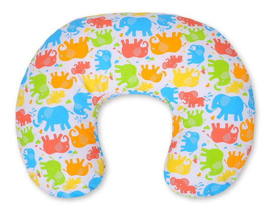 Nursing Croissant Pillow - Elephants - Kindeco