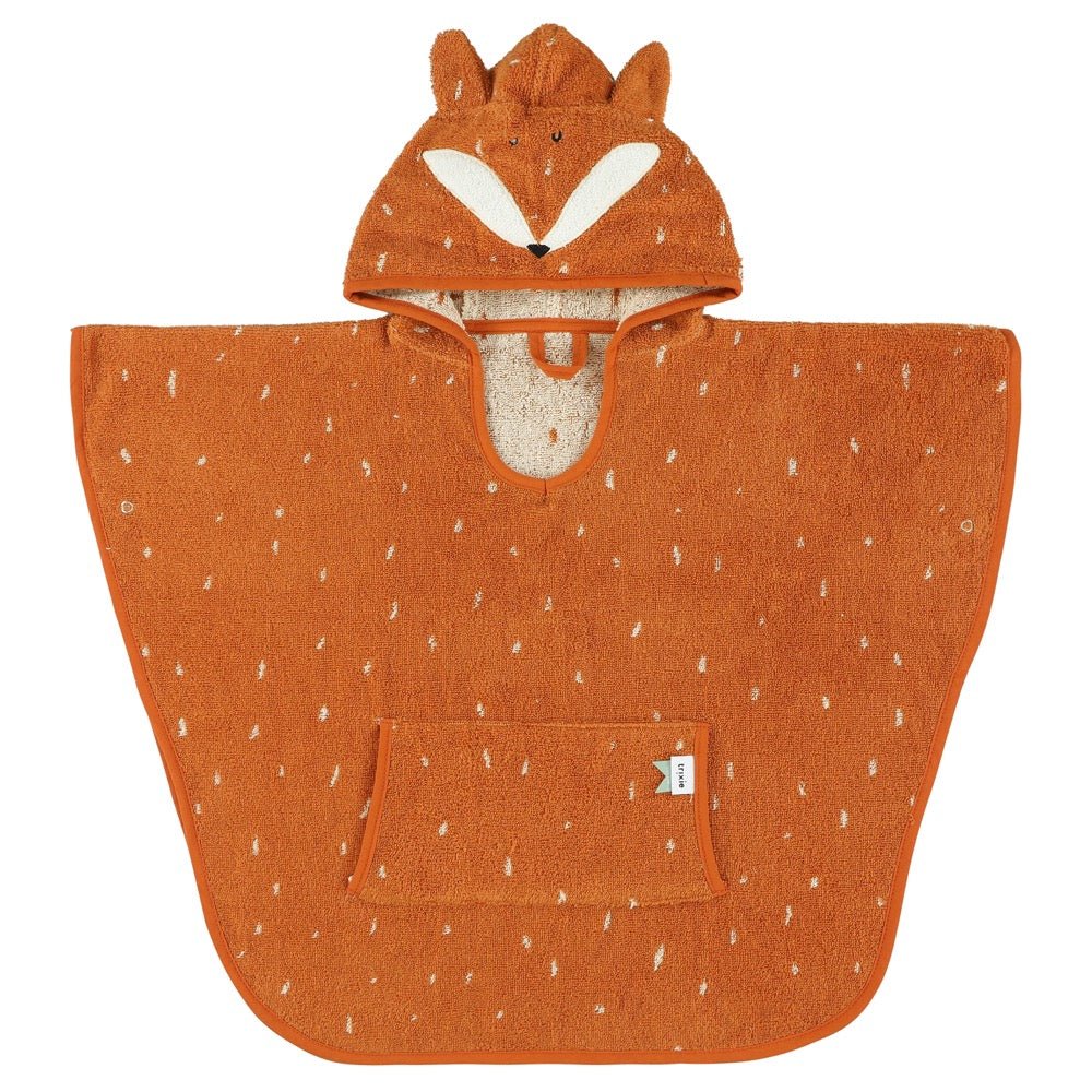 Organic Hooded Bath Poncho - Mr. Fox - Kindeco