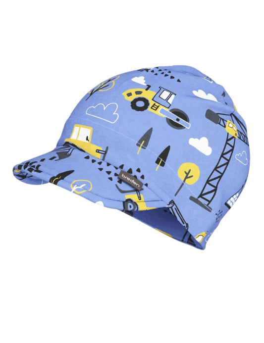 Peaked Summer Hat For Kids SUN - Construction - Kindeco