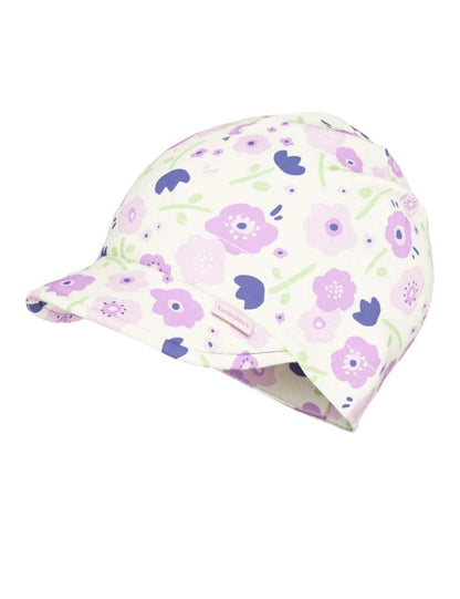 Peaked Summer Hat For Kids SUN - Summer Flowers - Kindeco