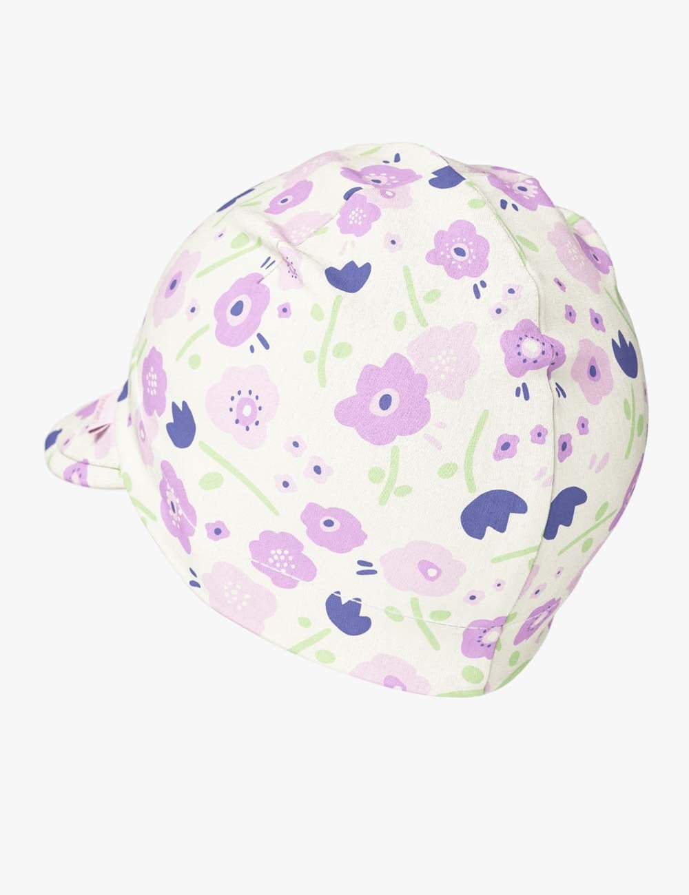 Peaked Summer Hat For Kids SUN - Summer Flowers - Kindeco