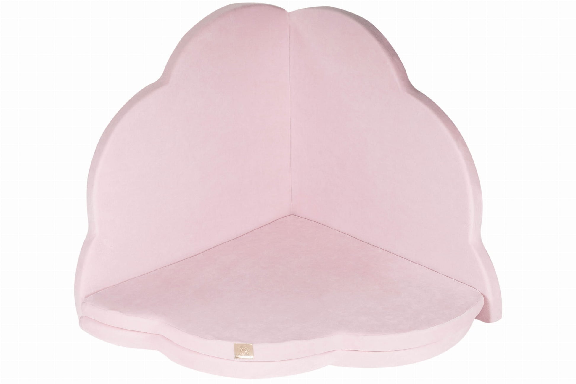Play Mat for Kids - Cloud Shaped Pink Velvet - Kindeco