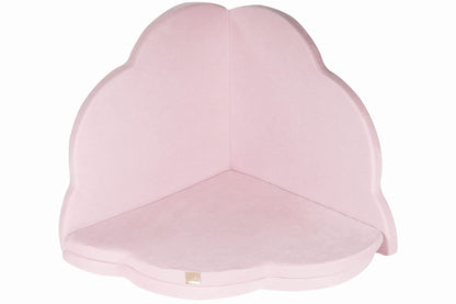 Play Mat for Kids - Cloud Shaped Pink Velvet - Kindeco