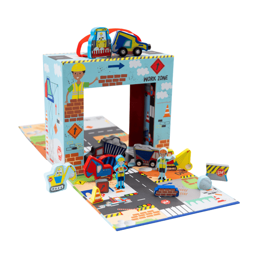 Playbox with Wooden Pieces - Construction - Kindeco
