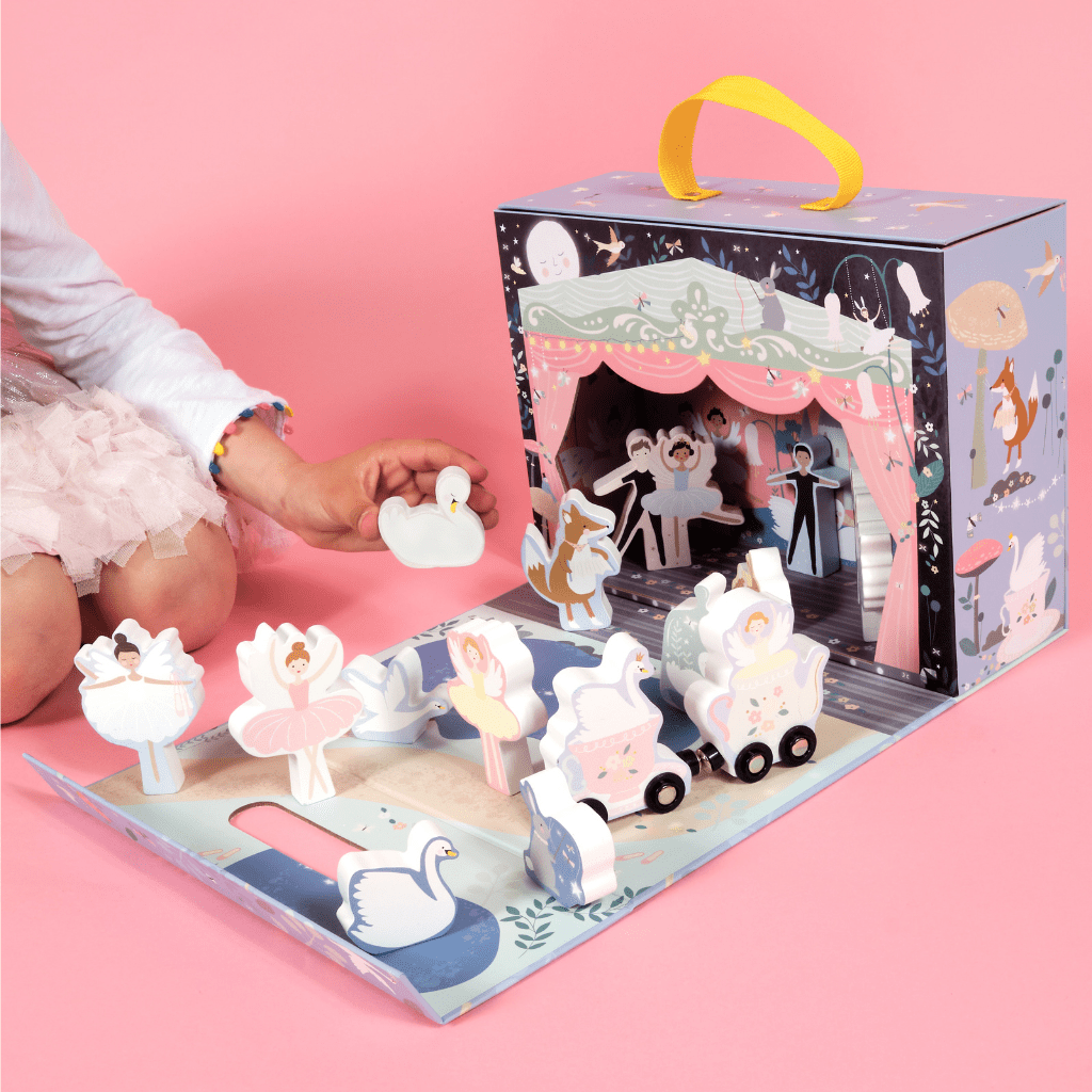 Playbox with Wooden Pieces - Enchanted - Kindeco