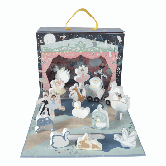 Playbox with Wooden Pieces - Enchanted - Kindeco