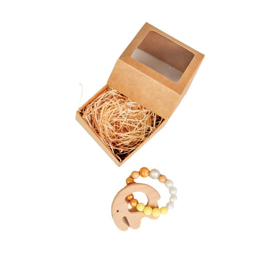 Silicone Baby Teether - Bracelet - Amber - Kindeco