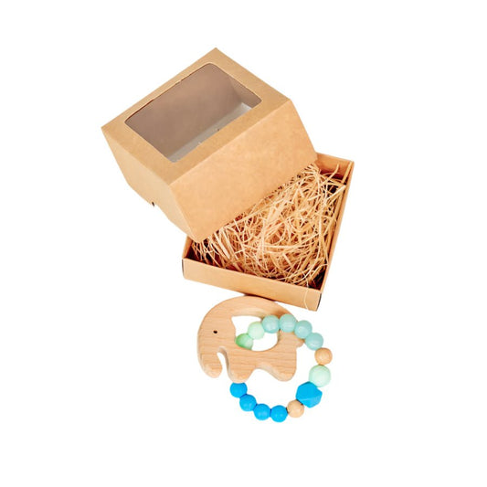 Silicone Baby Teether - Bracelet - Light Blue - Kindeco