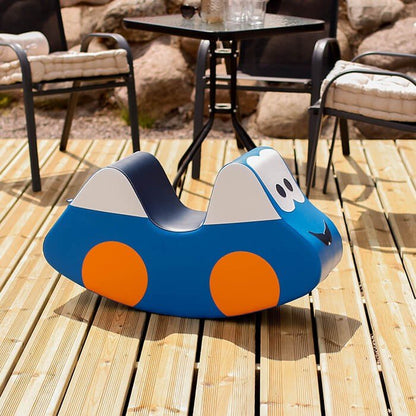 Soft Play Ride On Toy - Blue Car - Kindeco