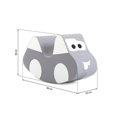 Soft Play Ride On Toy - Grey Car - Kindeco
