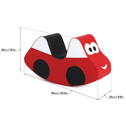 Soft Play Ride On Toy - Red Car - Kindeco