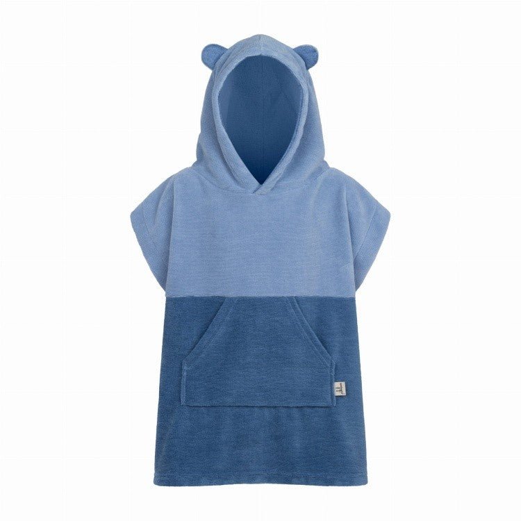 Surfbear Kids Bath Poncho - Blue - Kindeco