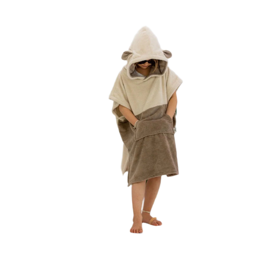 Surfsheep Kids Bath Poncho - Beige