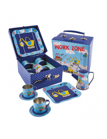 Tea and Cooking Set for Kids - Construction - Kindeco