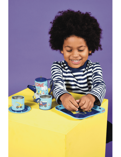 Tea and Cooking Set for Kids - Construction - Kindeco