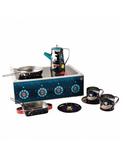 Tea and Cooking Set for Kids - Space - Kindeco