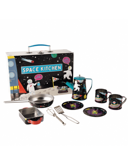 Tea and Cooking Set for Kids - Space - Kindeco