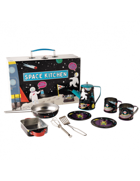 Tea and Cooking Set for Kids - Space - Kindeco