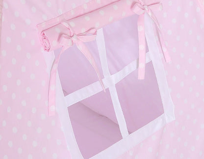 Teepee Tent for Kids – White Dots on Pink - Kindeco