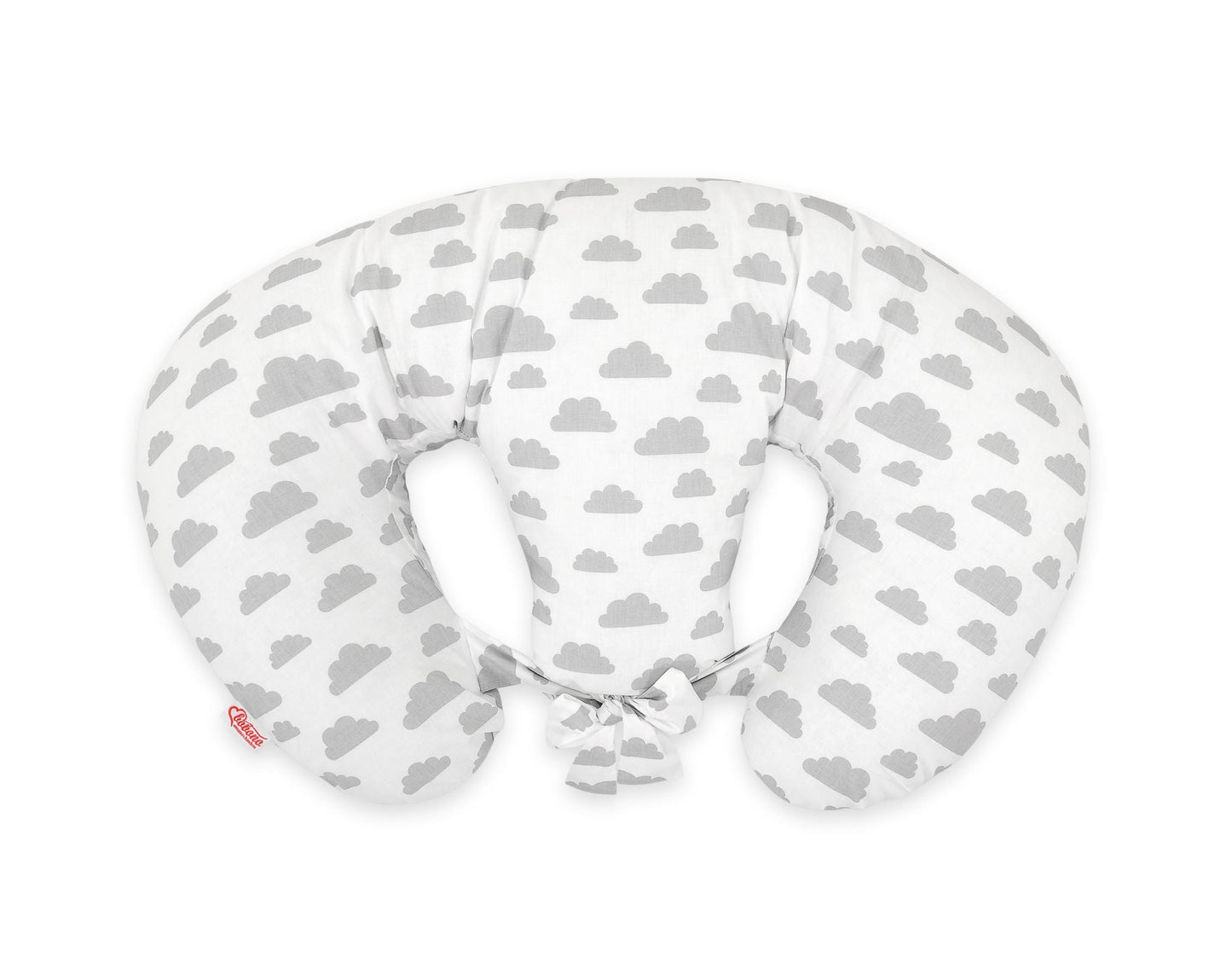Twin Nursing Pillow - Gray Clouds - Kindeco