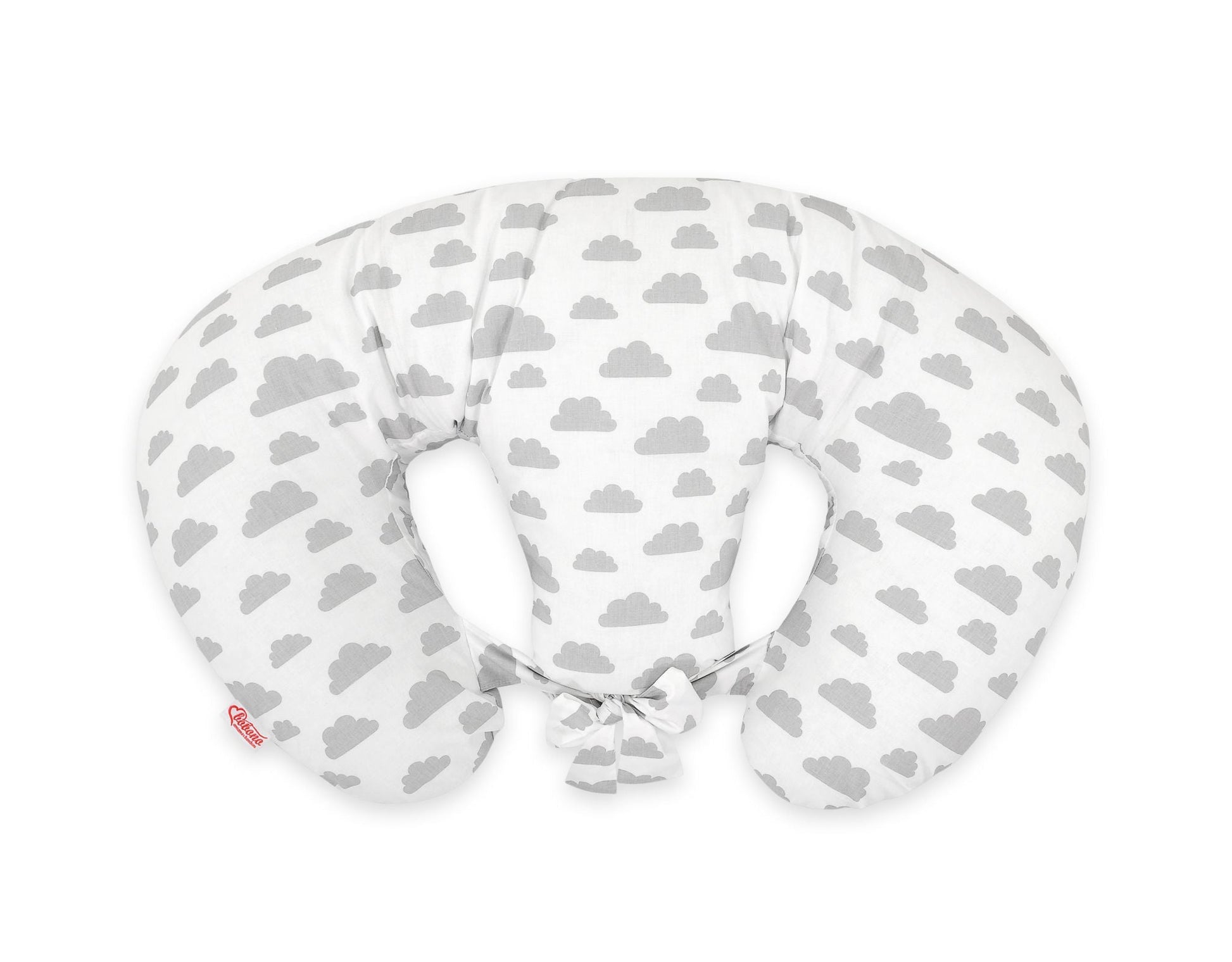 Twin Nursing Pillow - Gray Clouds - Kindeco