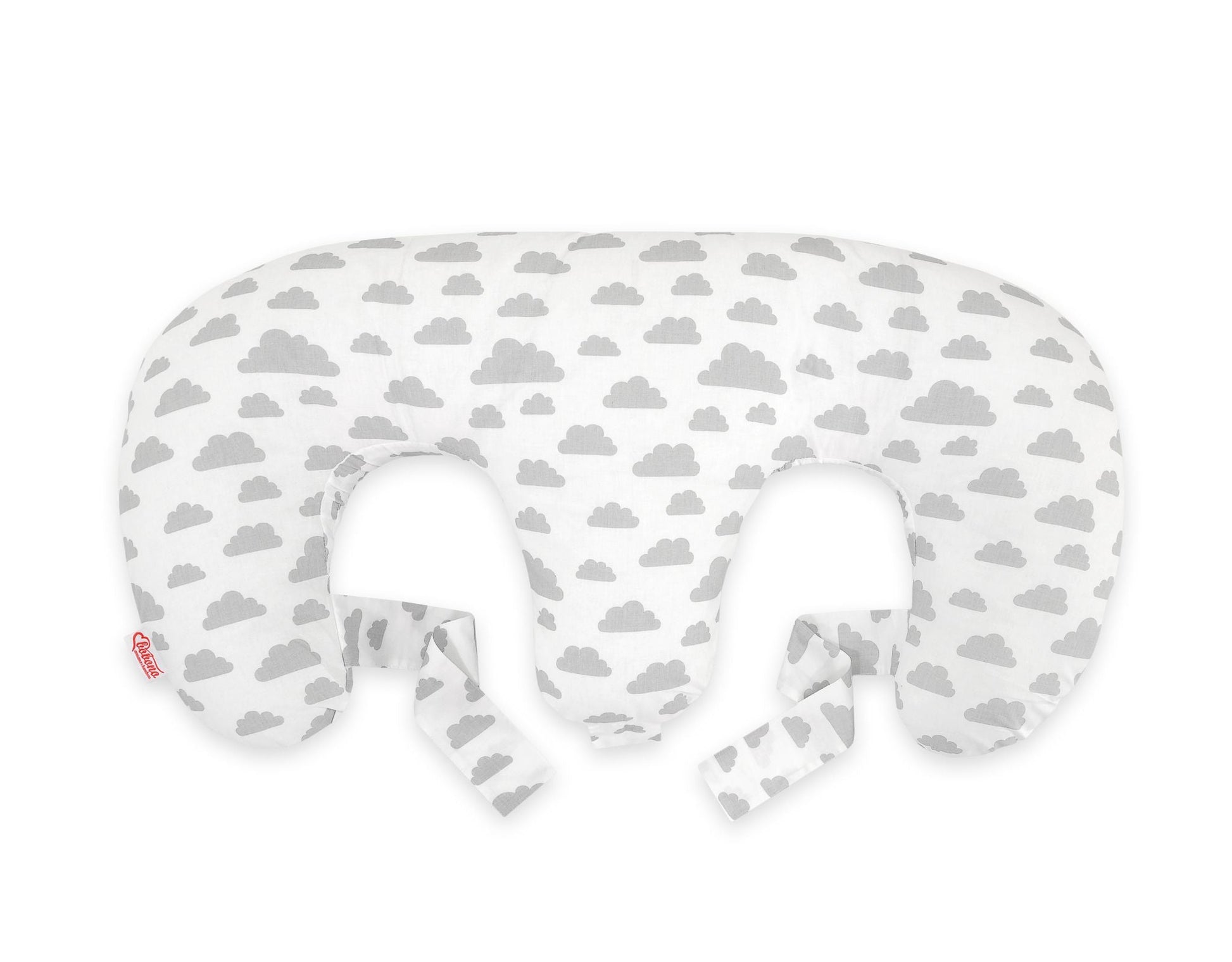 Twin Nursing Pillow - Gray Clouds - Kindeco