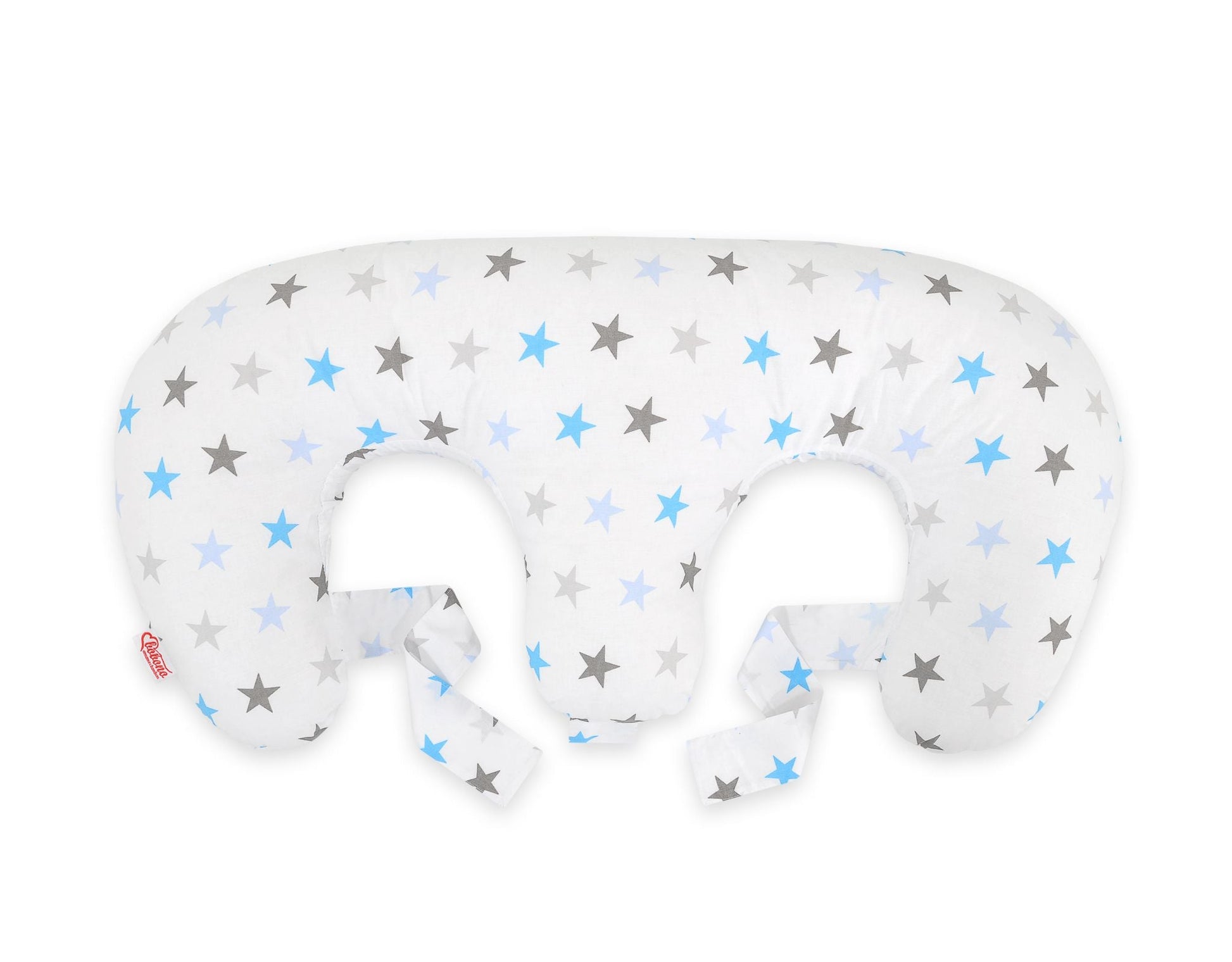 Twin Nursing Pillow - Grey - Blue Stars - Kindeco