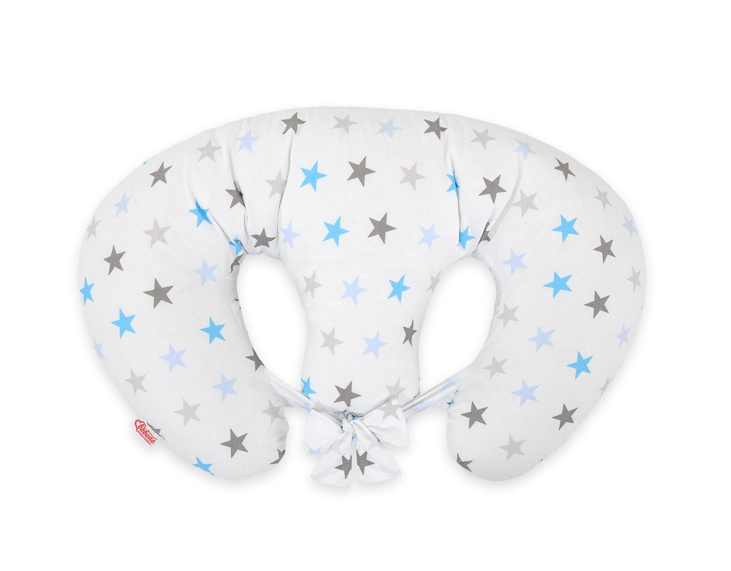 Twin Nursing Pillow - Grey - Blue Stars - Kindeco
